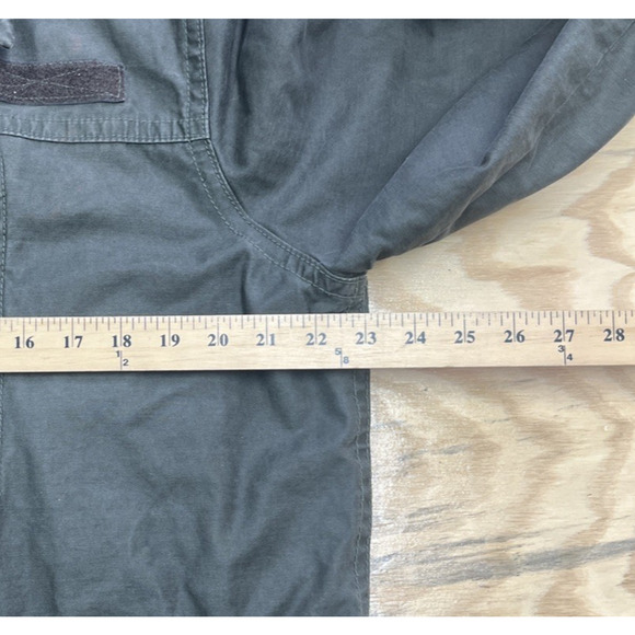 American Eagle Y2K Field Jacket Green Military Chore Men's Medium Distressed - Picture 14 of 16